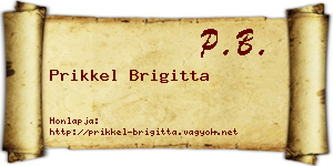 Prikkel Brigitta névjegykártya