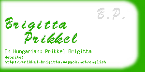 brigitta prikkel business card